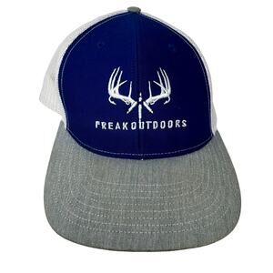 FREAK OUTDOORS The Original Logo Baseball Cap Hat Snapback Mesh Royal